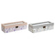 Uhrenbox DKD Home Decor Weiß Grau Lila Hellrosa Kristall 33 x 11 x 9 cm (2 Stück)