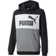 Jungen Sweater mit Kapuze Puma Essential Colorblock Boys Black Schwarz
